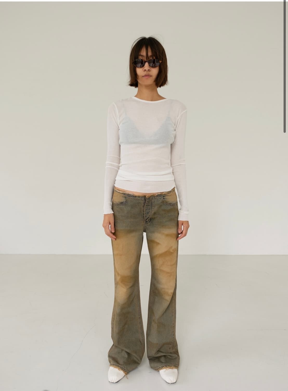 에스이오 FADED FLARED JEANS 상품이미지1