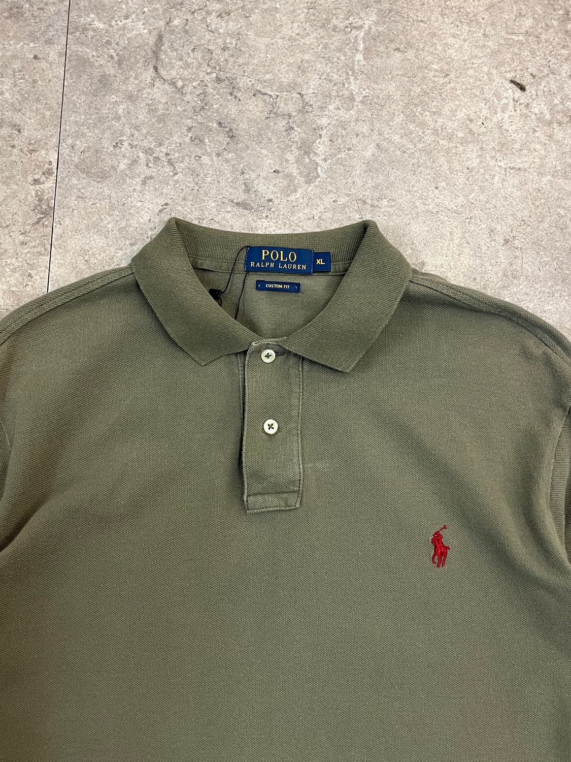 폴로 랄프로렌 긴팔 카라티 카키 XL #csz3164 상품이미지3