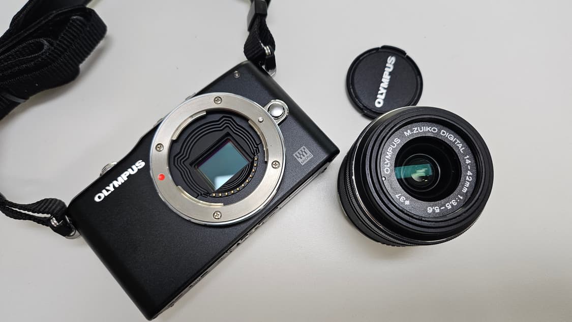 작례O 소장품 컬러 올림푸스 펜 미니 e-pm1 + 주이코 렌즈 디지털카 상품이미지8