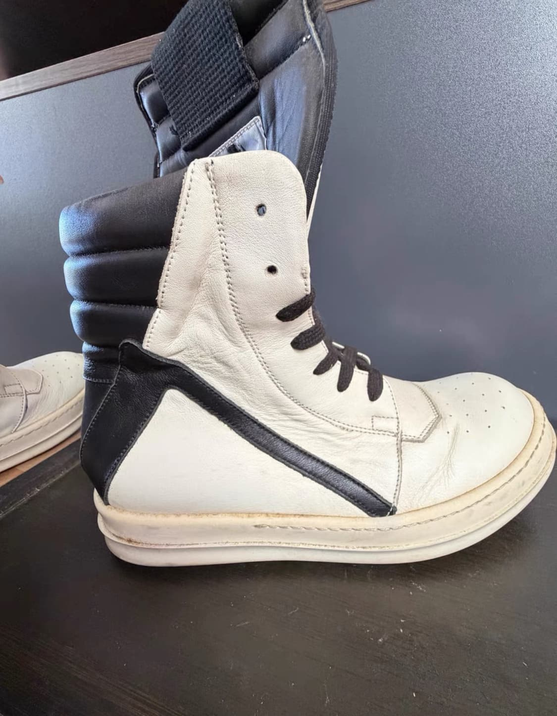 릭오웬스 지오바스켓 화이트 37 상품이미지6