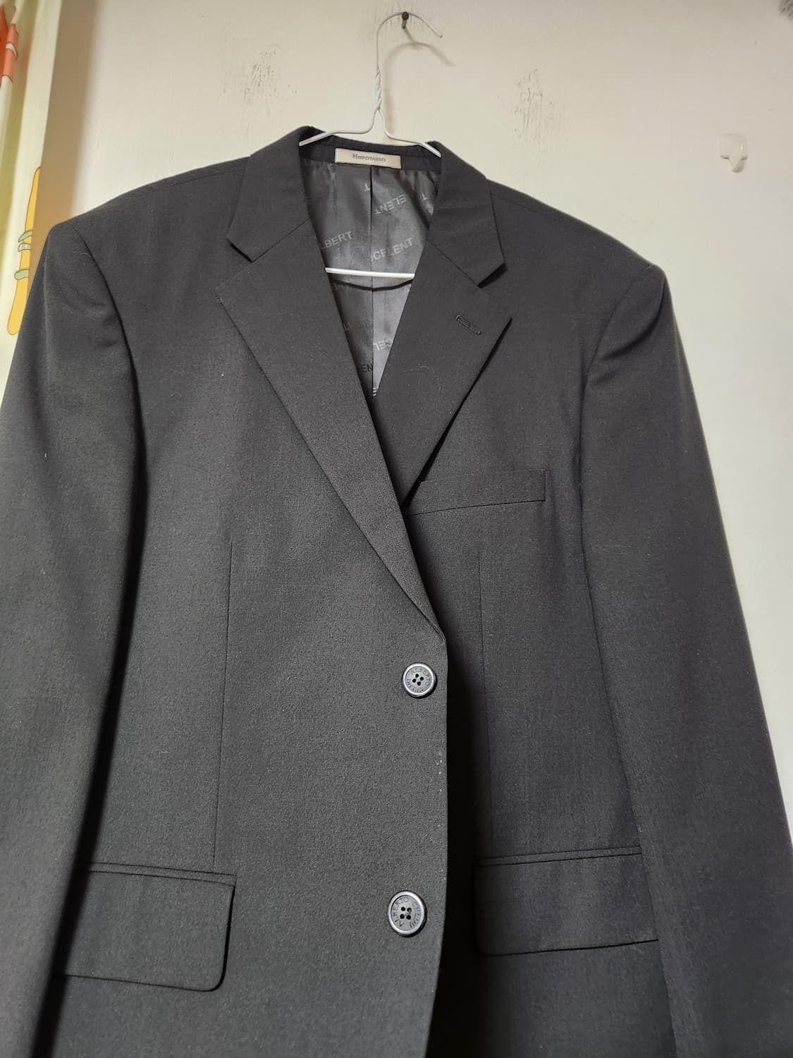 HUPOTASSO 블랙 남성 정장 자켓 블레이저100-88-175 상품이미지3