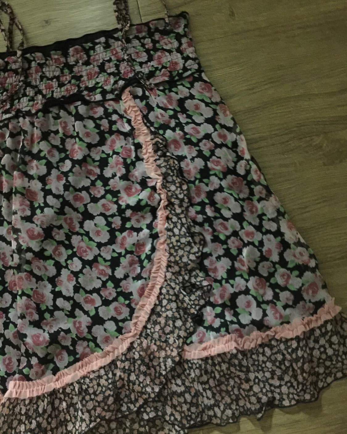 Pink flower mini-dress 상품이미지2