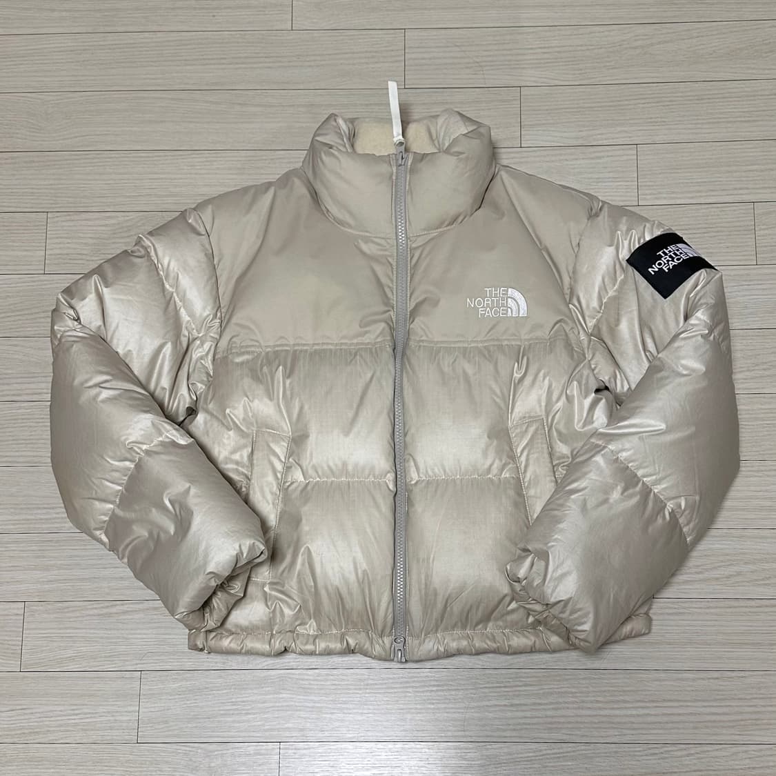 노스페이스 화이트 라벨 노벨티 눕시 다운 자켓 크림 베이지 M 상품이미지2