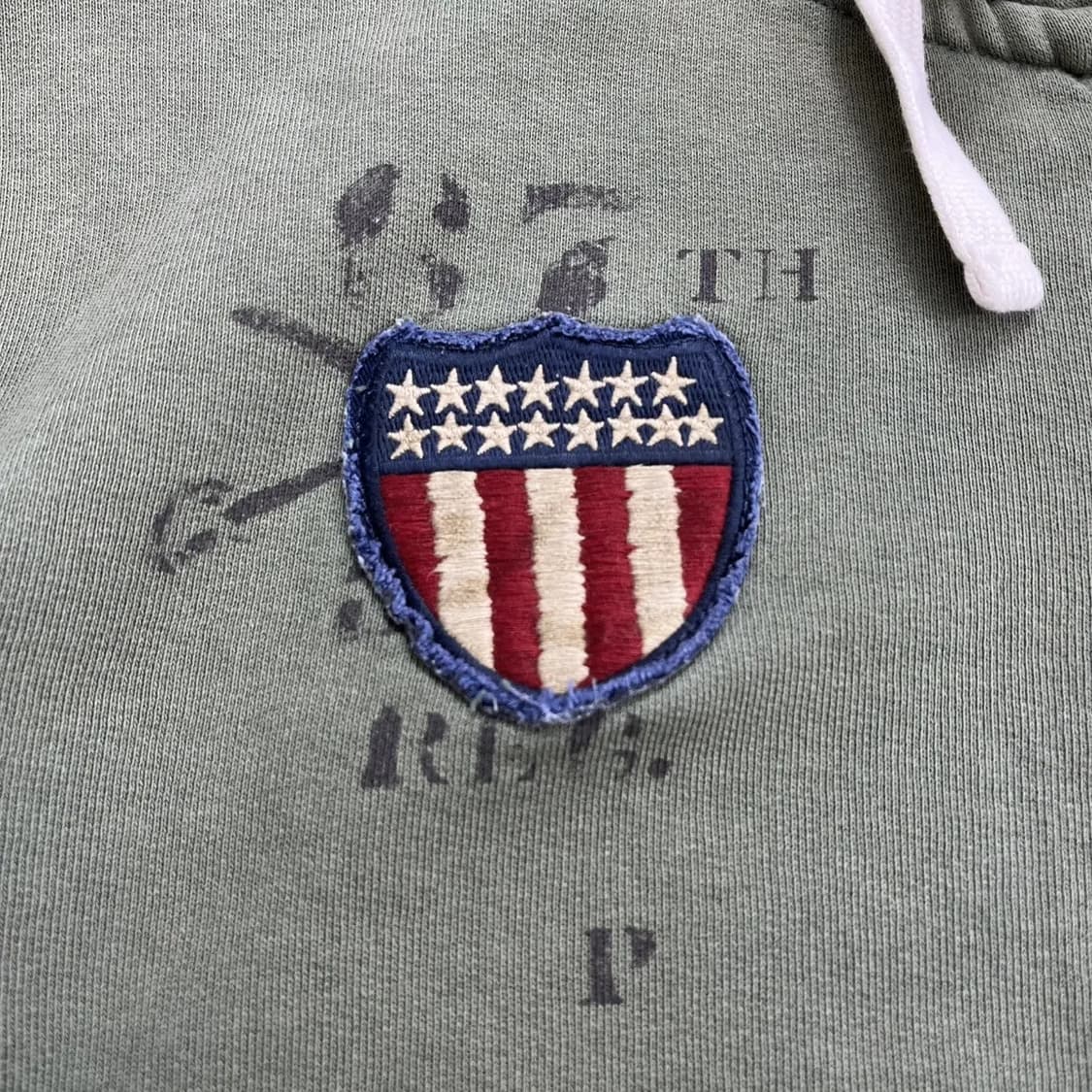 폴로 랄프로렌 빈티지 카키 빅포니 후드티 상품이미지3