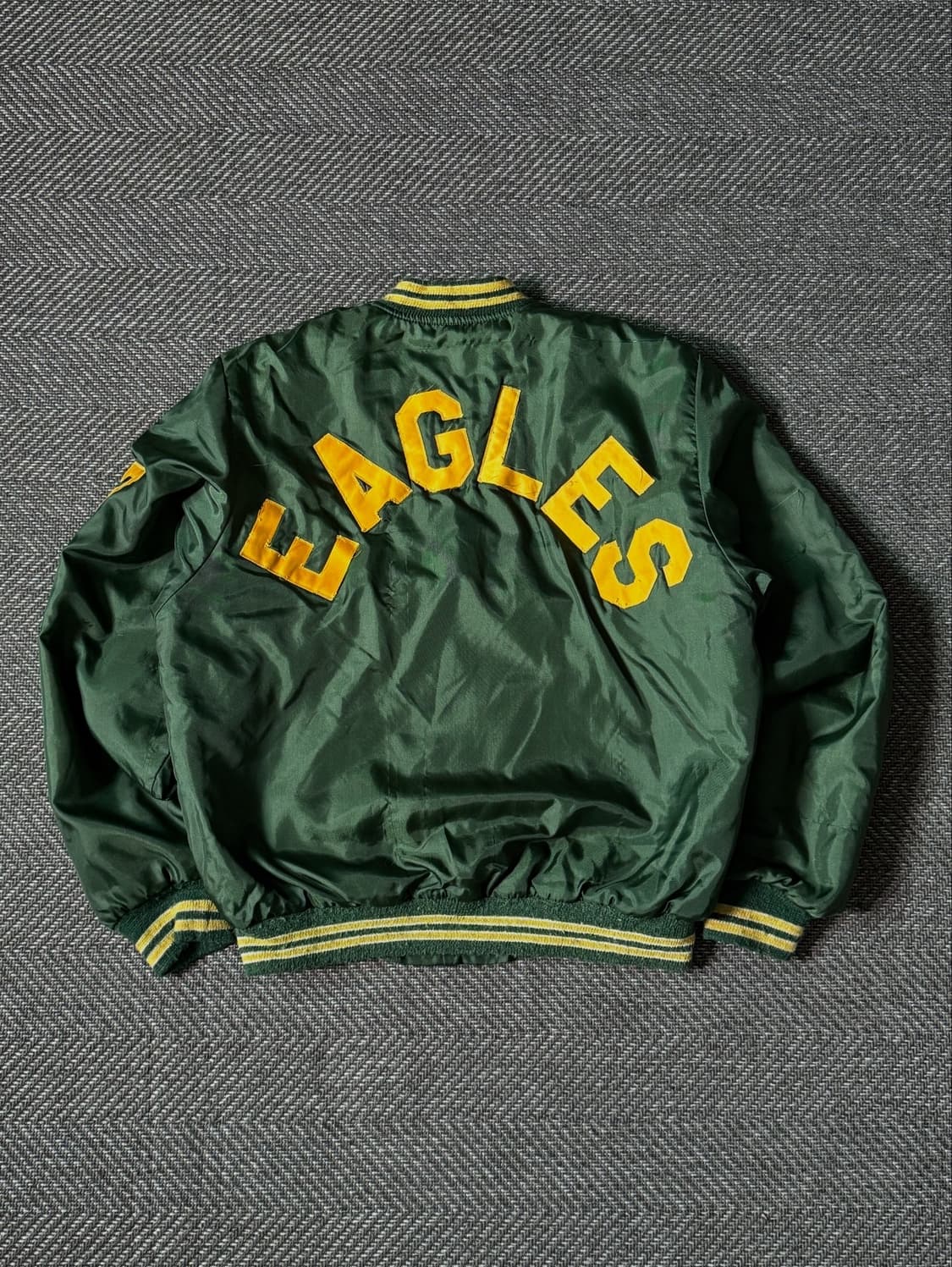 80s USA BIRDIE 나일론 빈티지 바시티 자켓 (100-105) 상품이미지7