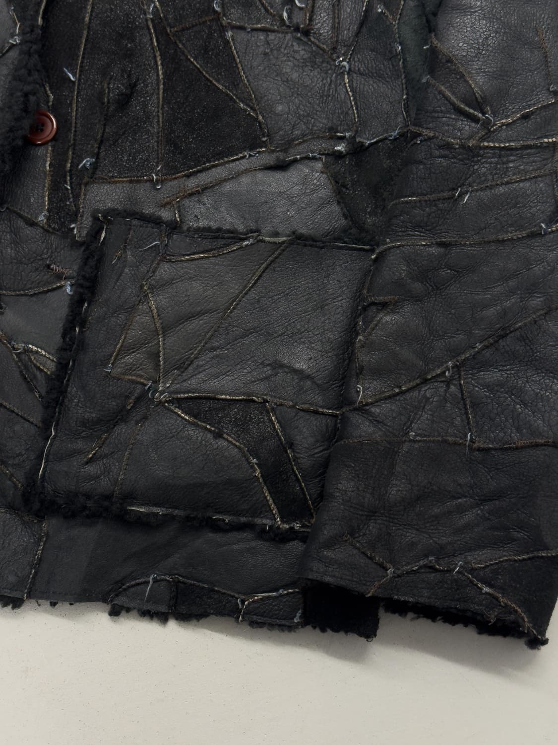 패치워크 시어링 자켓 상품이미지5