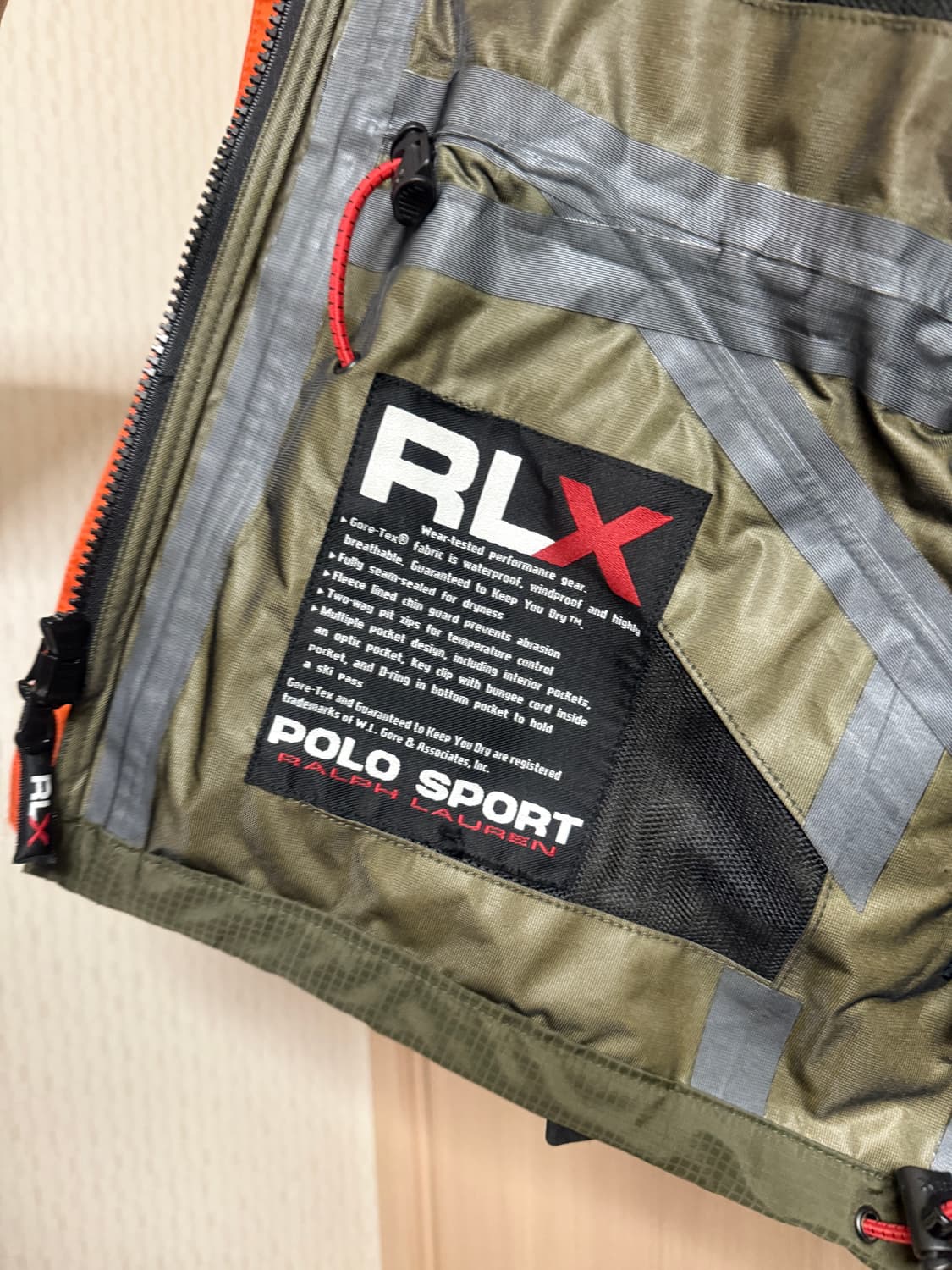 폴로스포츠 RLX 고어텍스 자켓 M 상품이미지7