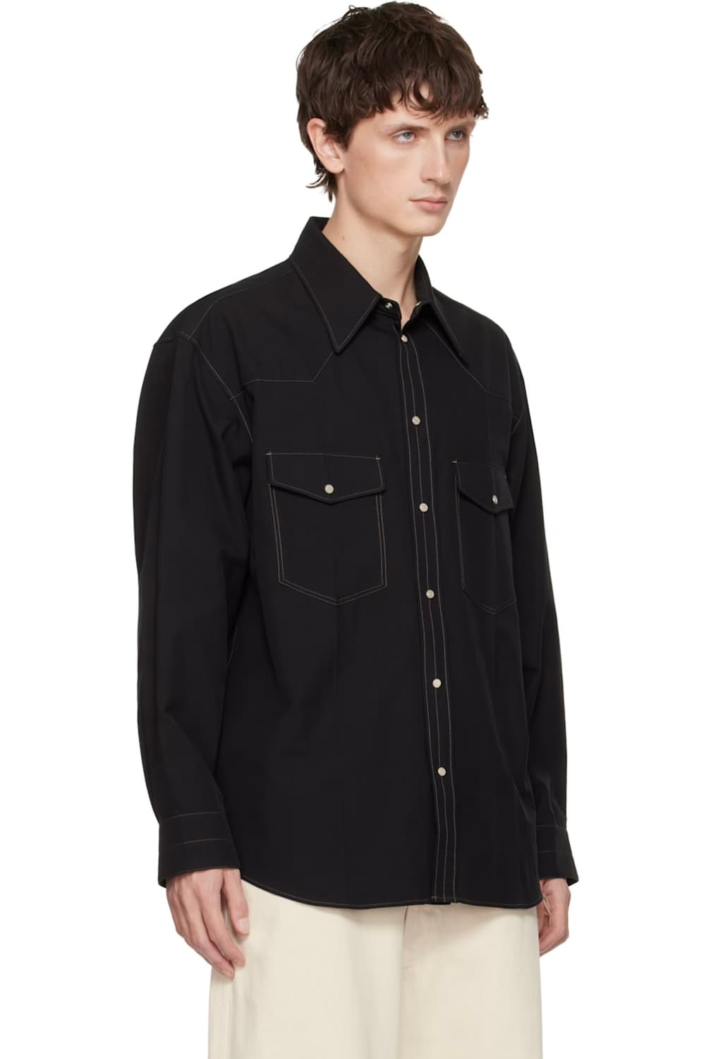 [52] 르메르 웨스턴 셔츠 블랙 상품이미지6