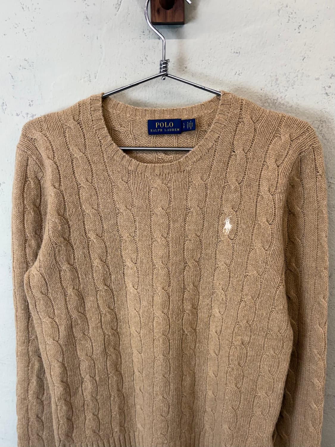 폴로랄프로렌 캐시미어 블렌드 울 니트 베이지 상품이미지4