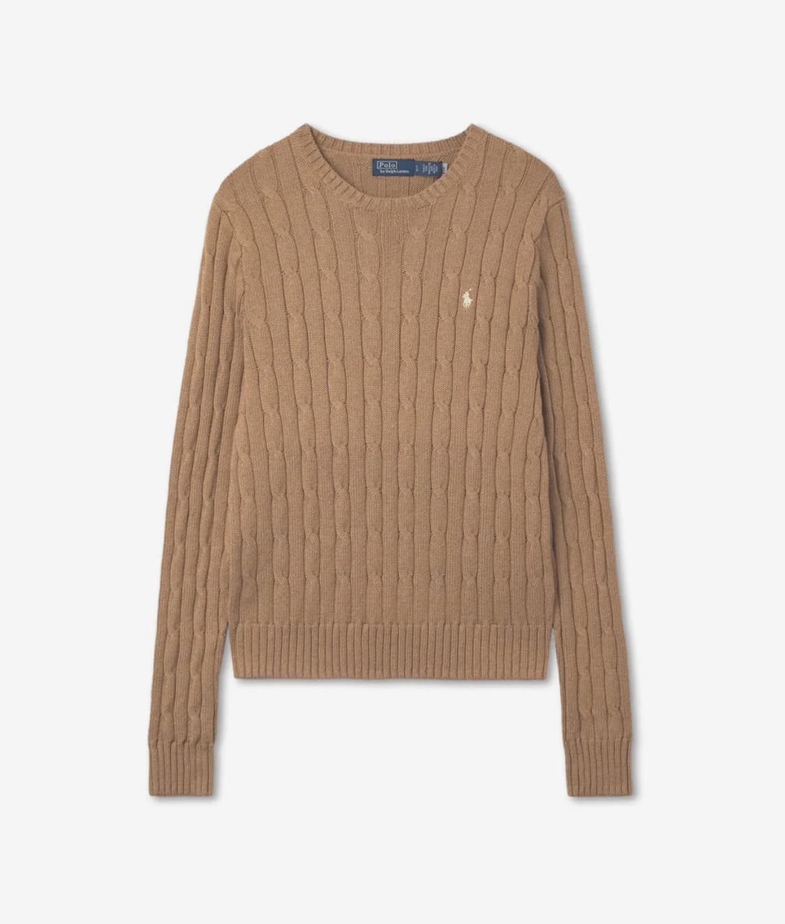 폴로 랄프로렌 W 케이블 니트 코튼 크루넥 스웨터 상품이미지1