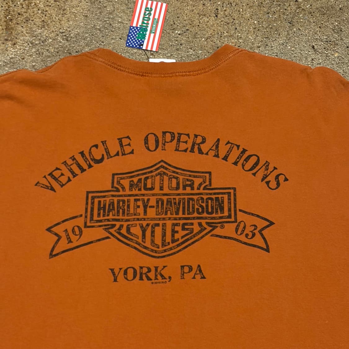 레어 10s 미국 빈티지 할리데이비슨 이글 롱슬리브 긴팔티 상품이미지9