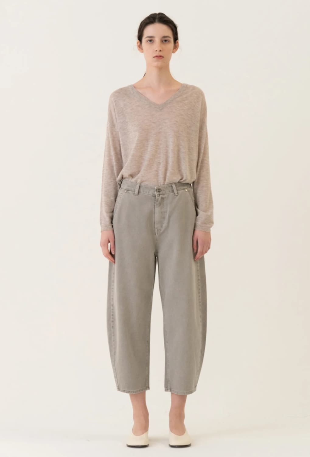 새상품)킨더살몬쉬셀 1사이즈 Schussel Jeans dustygray 상품이미지1