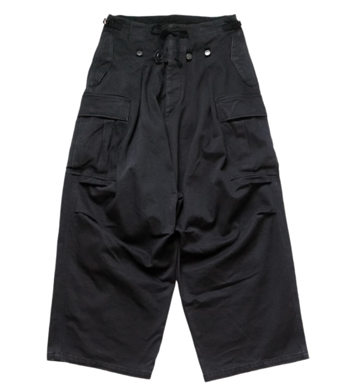 캐피탈 헤비 드릴 점보 카고 팬츠 블랙 상품이미지1