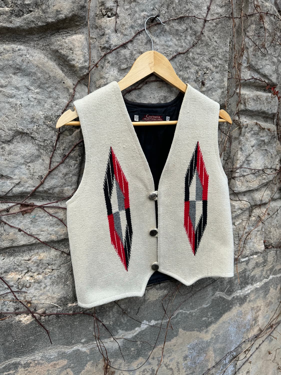 센티넬라 나바호 네이티브 패턴 웨스턴 오르테가 치마요 베스트 조끼 상품이미지4