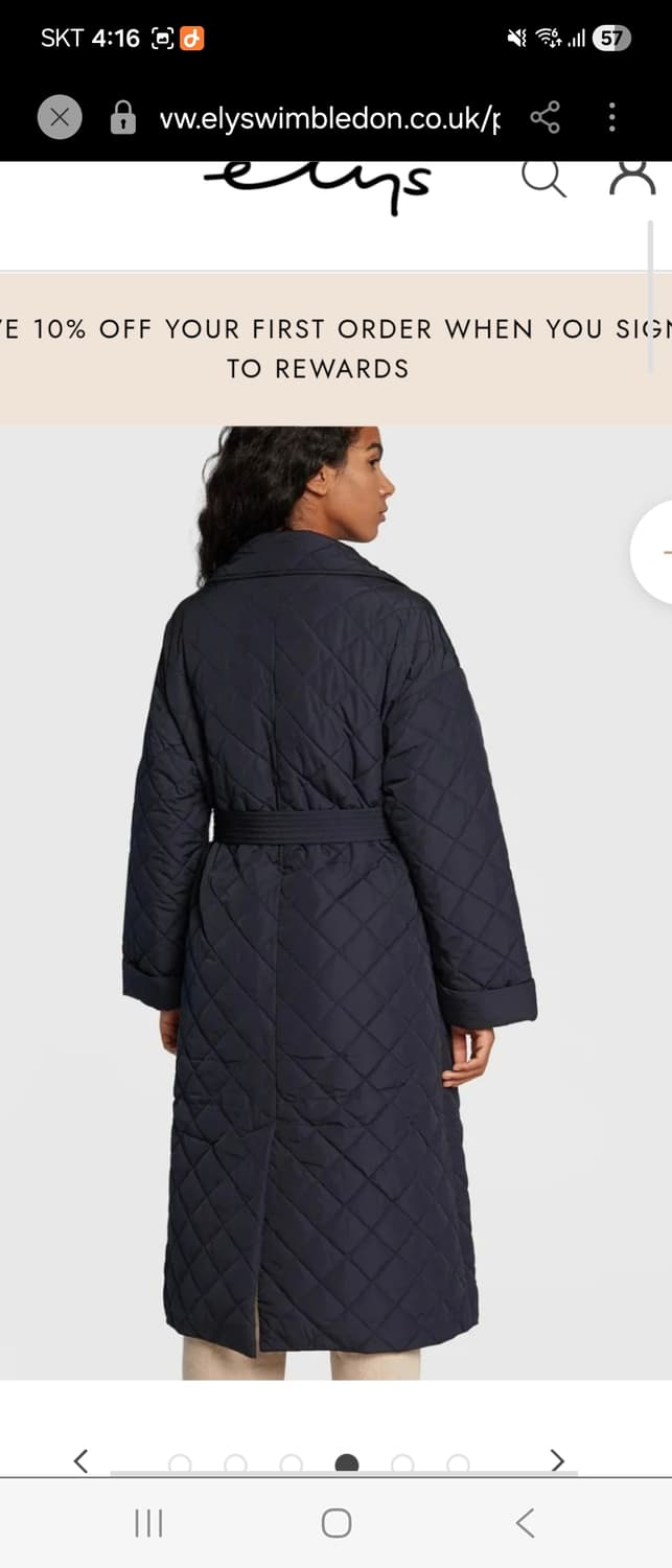 타미힐피거 퀼팅트렌치코트 상품이미지2