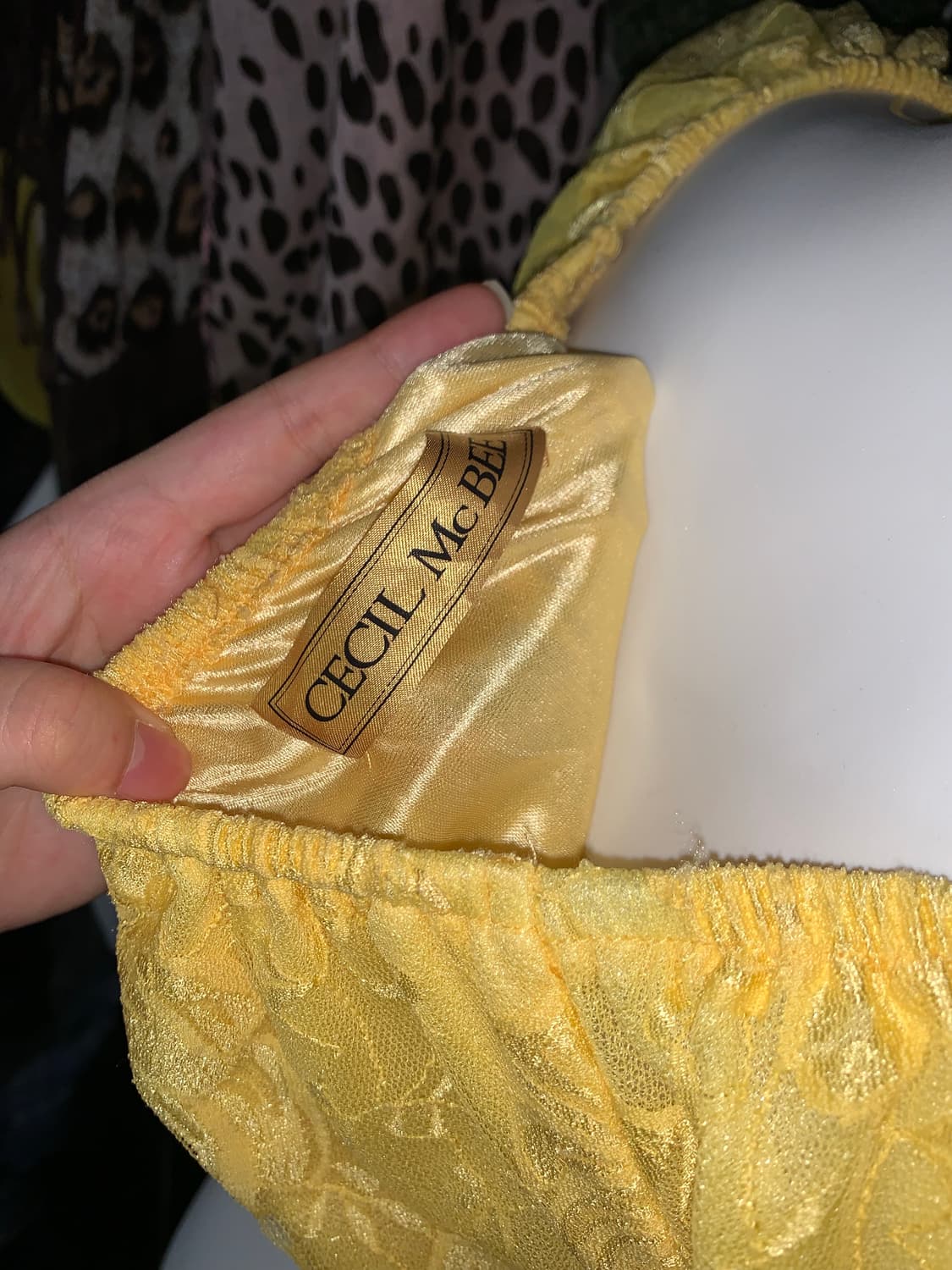 세실맥비 옐로우 퍼프 레이스 블라우스탑 상품이미지3