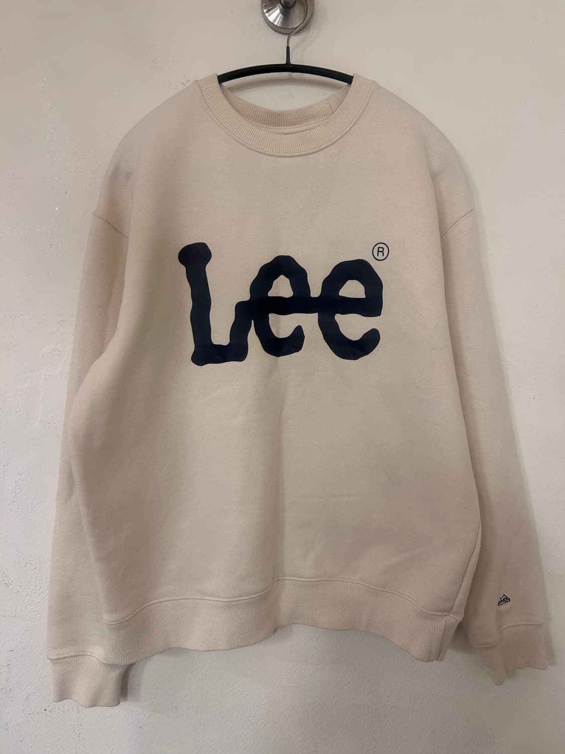 Lee 아이보리 맨투맨 S (실측m) 상품이미지1