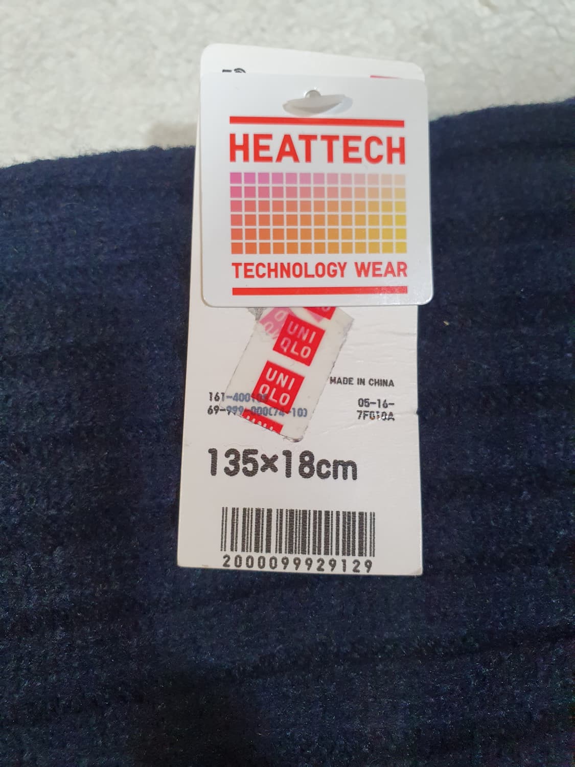 유니클로 키즈 히트텍 넥워머 네이비 상품이미지2