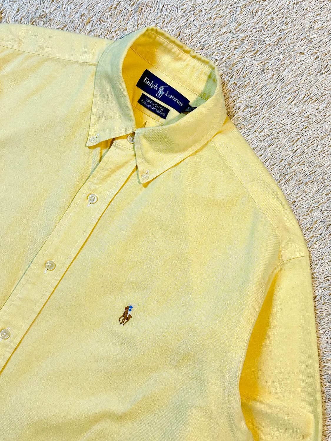 폴로 랄프로렌 멀티포니 옥스포드 셔츠 옐로우 상품이미지2