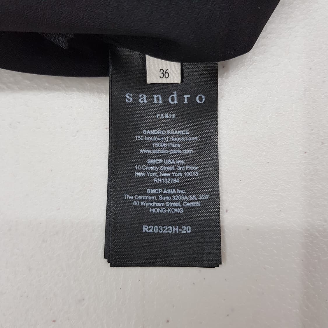 산드로 자수 카라 패턴 실크 혼방 원피스 36사이즈 상품이미지9