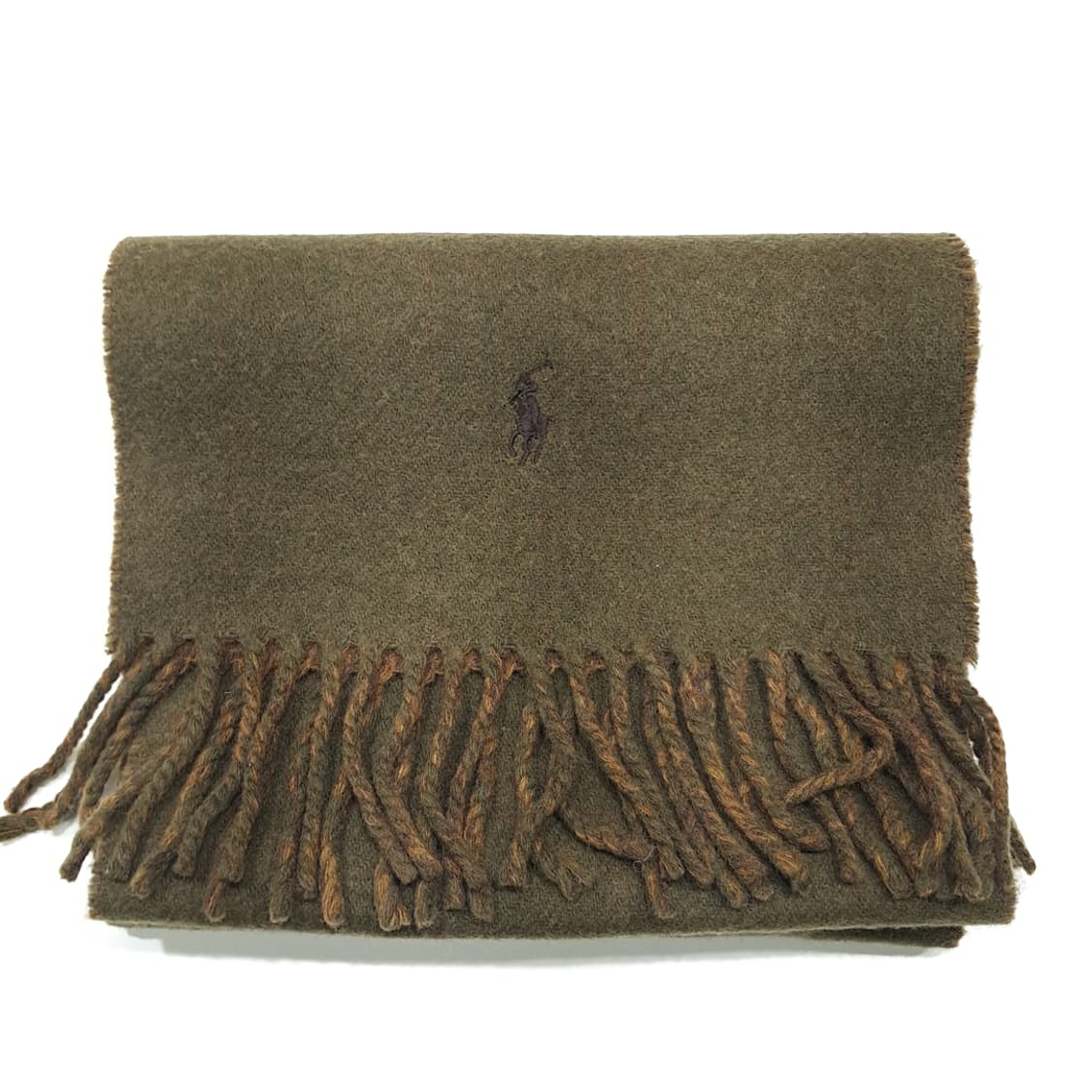 MX638 폴로 90s 이태리판 램스울 양면 하운드투스 머플러 목도리 상품이미지7