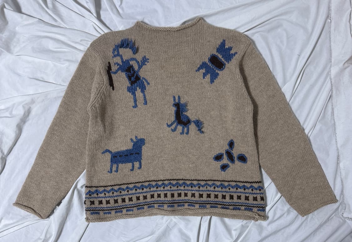 이세이미야케 하이 스포르팅 기어 자수 니트 상품이미지1