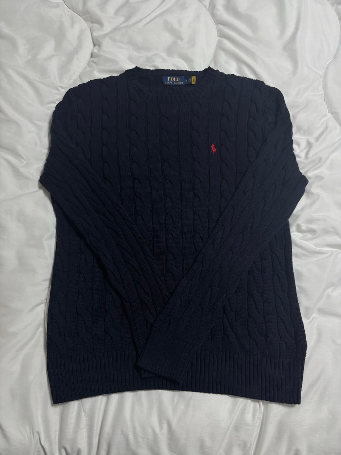 폴로 랄프로렌 네이비 니트(qr인증 가능) 상품이미지1