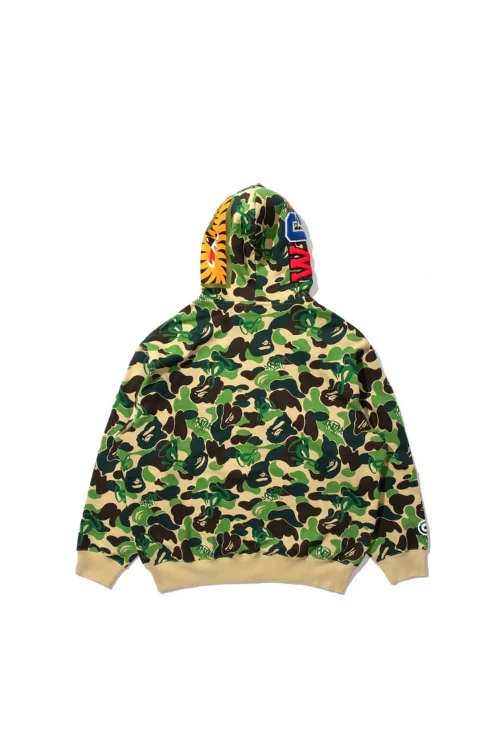 Syna × bape 카모 후드집업 그린 상품이미지5