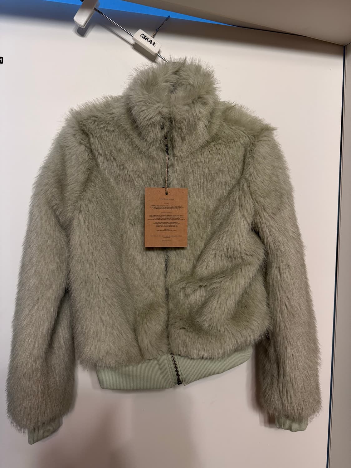 JIJIVISHA Jasmin 퍼리 자켓 그린 상품이미지3