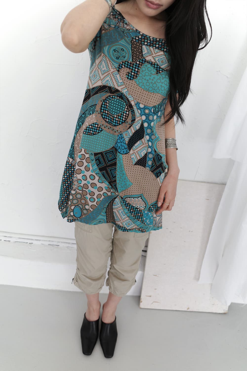 corso rosso) ethnic flared half T  상품이미지6