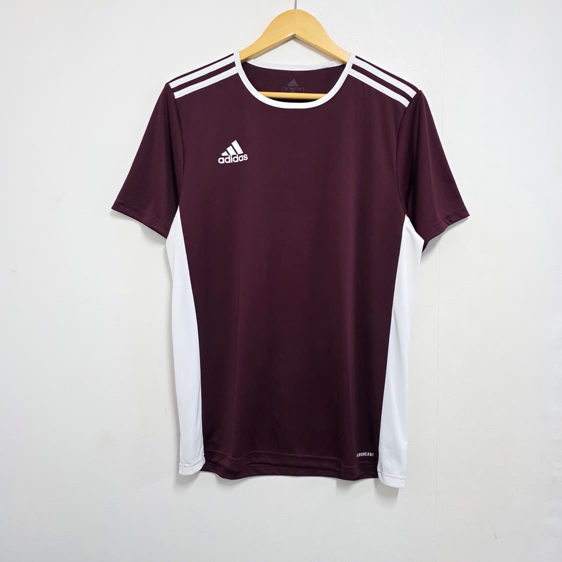 XL 100 아디다스 반팔 져지 티셔츠 버건디 상품이미지2