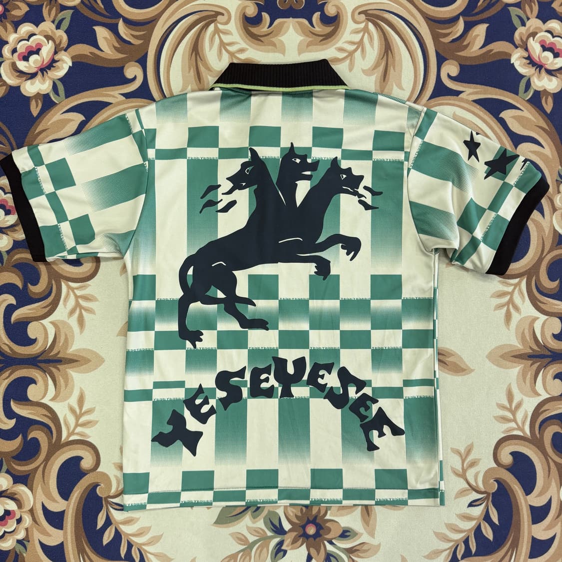 (M)예스 아이씨 YES EYE SEE 블록코어 풋볼져지 티셔츠 상품이미지5