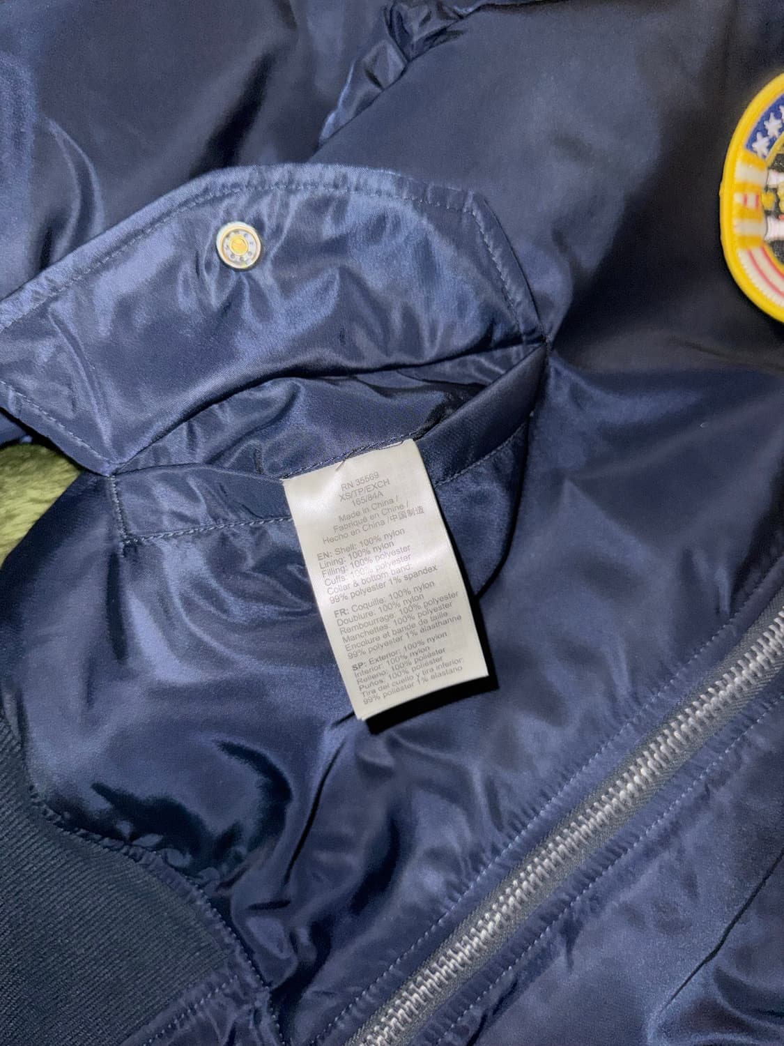 [XS] 알파인더스트리 NASA 리버시블 봄버 자켓 MA-1 상품이미지6