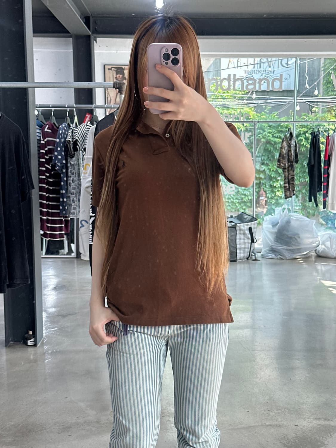 폴로 포니 Pk 반팔티 브라운 상품이미지3