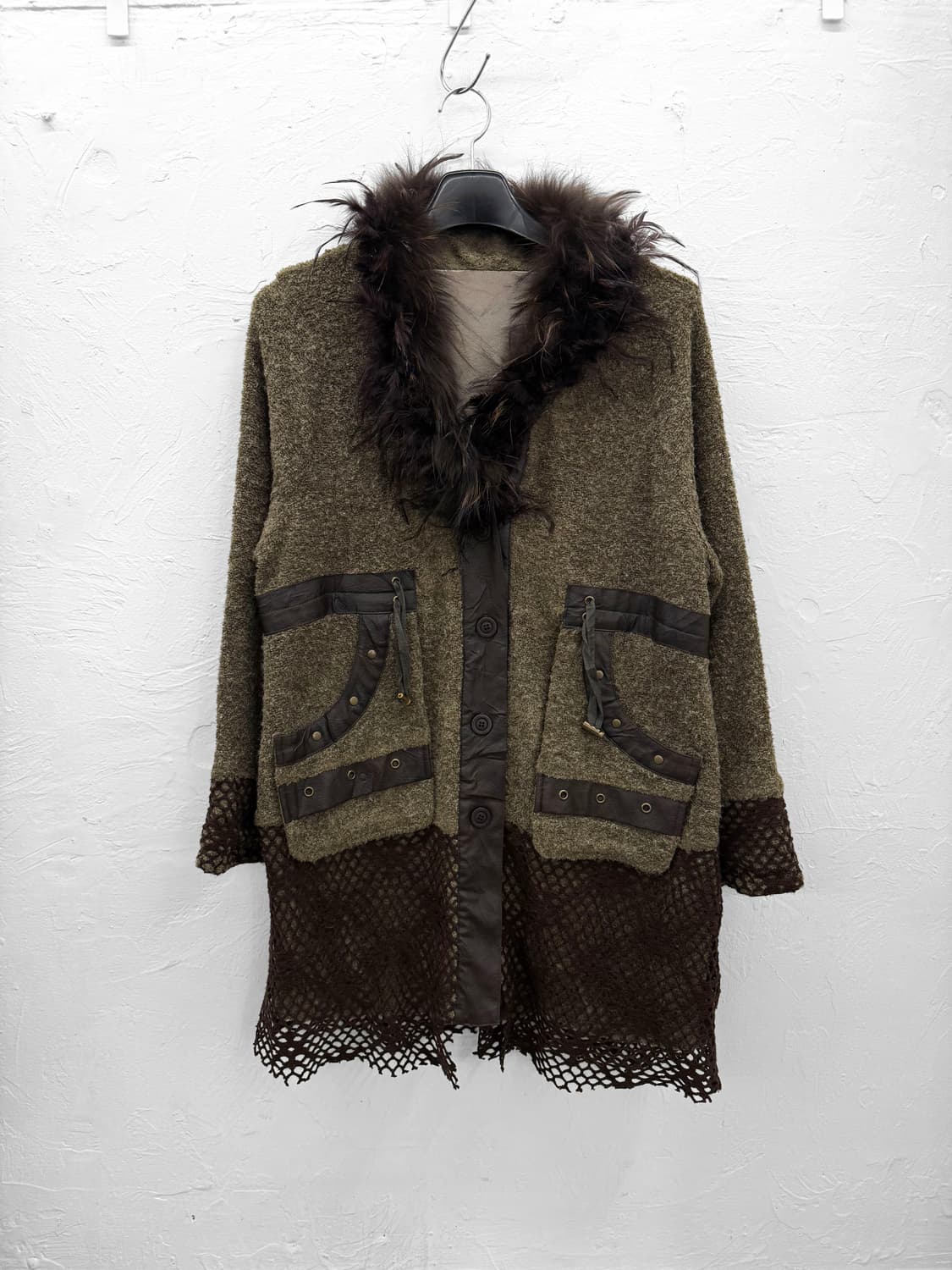 takuya 믹스드 코트 가디건 상품이미지1