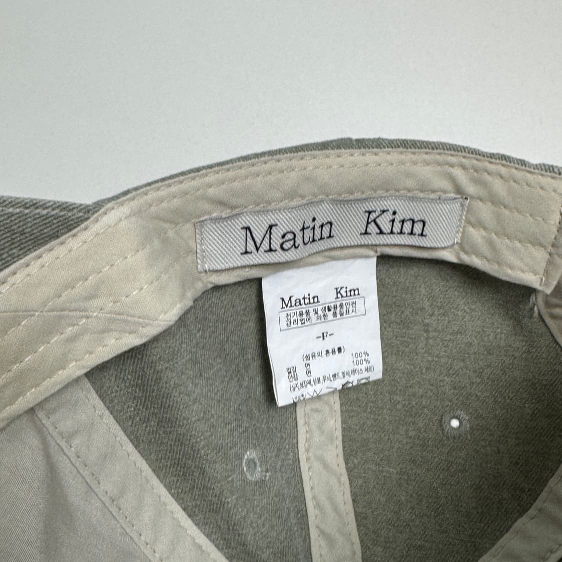 마뗑킴 마카롱 라이트카키 볼캡 상품이미지7