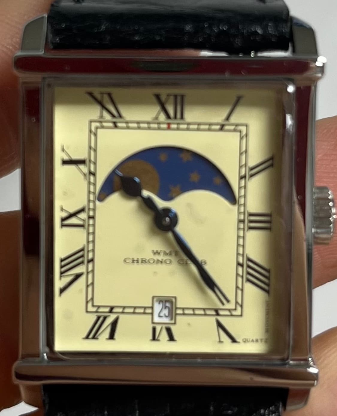 WMT CHRONO CLUB 문페이즈 사각시계   (리폼)세상에 단 하나 상품이미지10