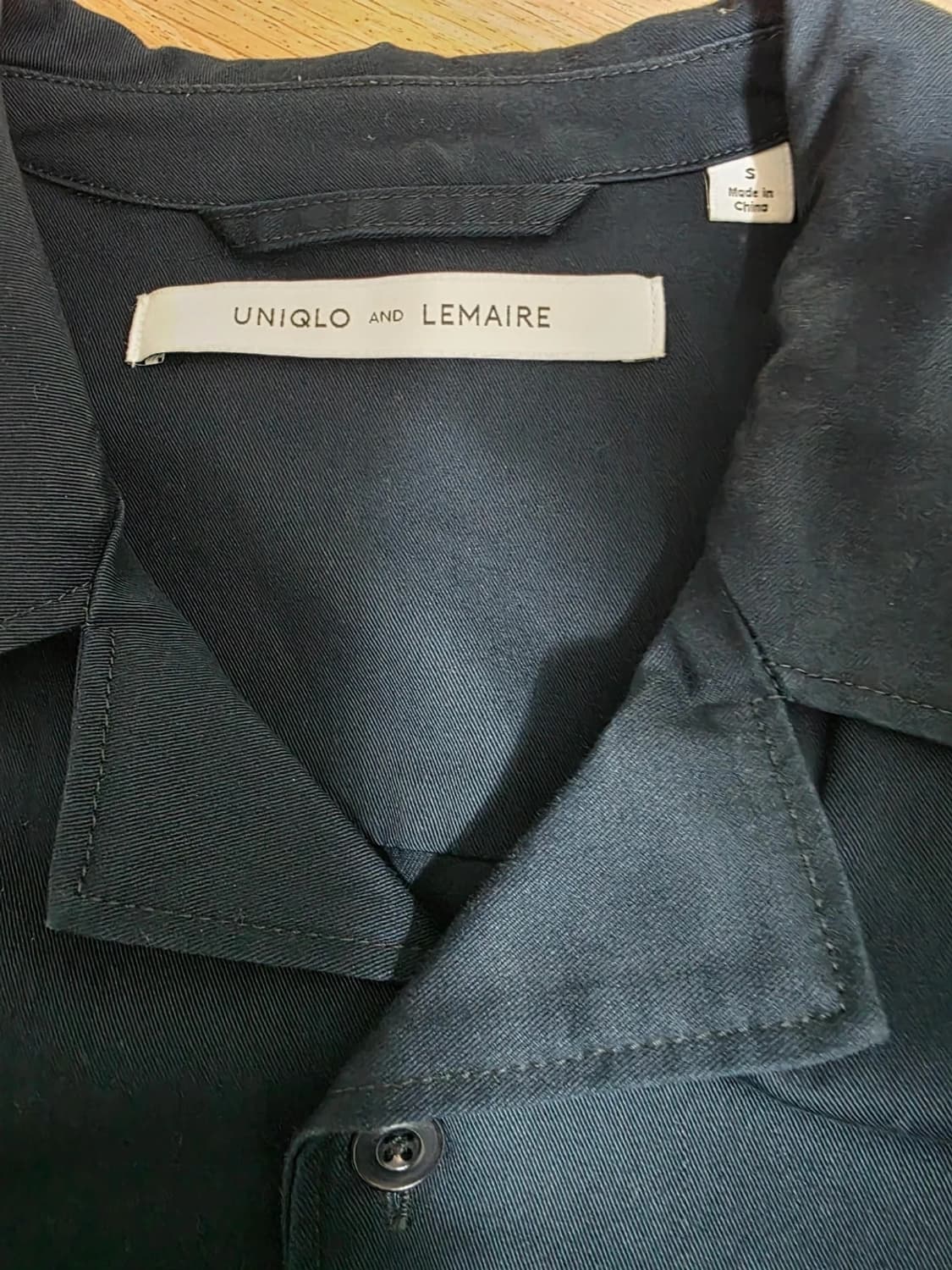 유니클로 x 르메르 포켓 셔츠 자켓 네이비 S 상품이미지2