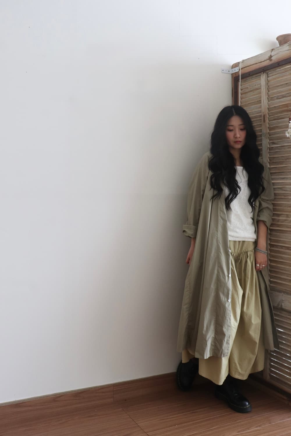 [Veritecoeur] Smocking Robe Dress 상품이미지10