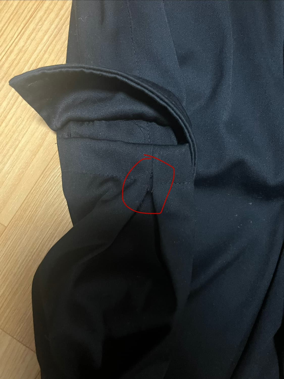 Wide String Cargo Slacks Pants - Black 상품이미지2