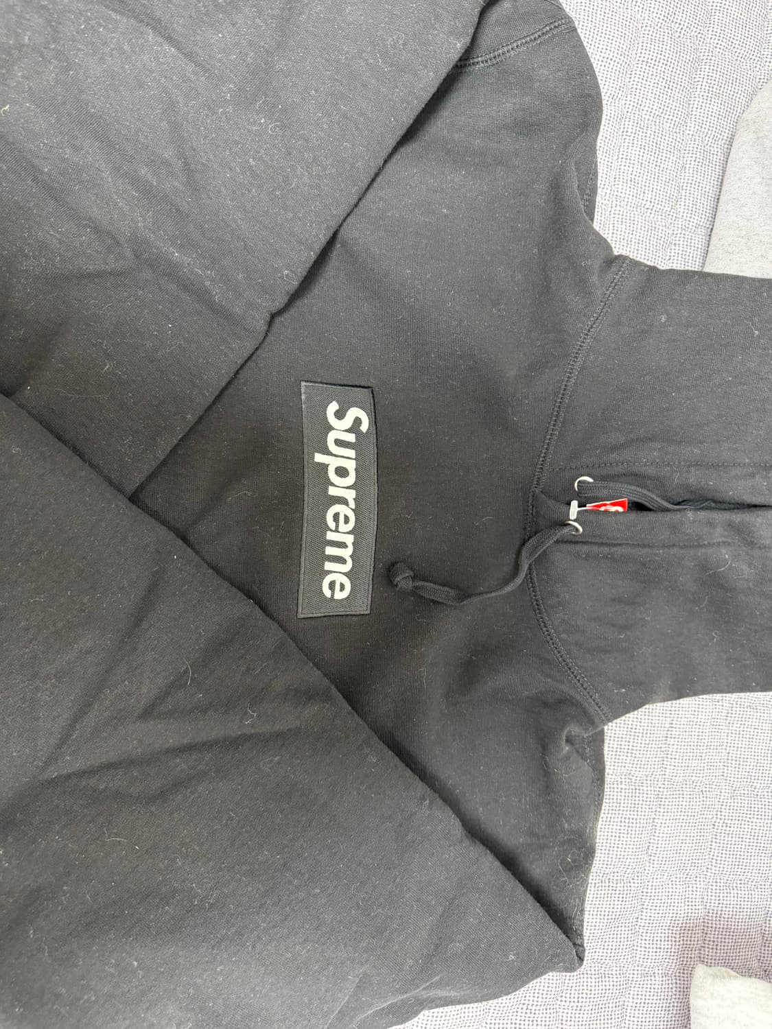 [M]슈프림 박스로고 블랙후드티 상품이미지3