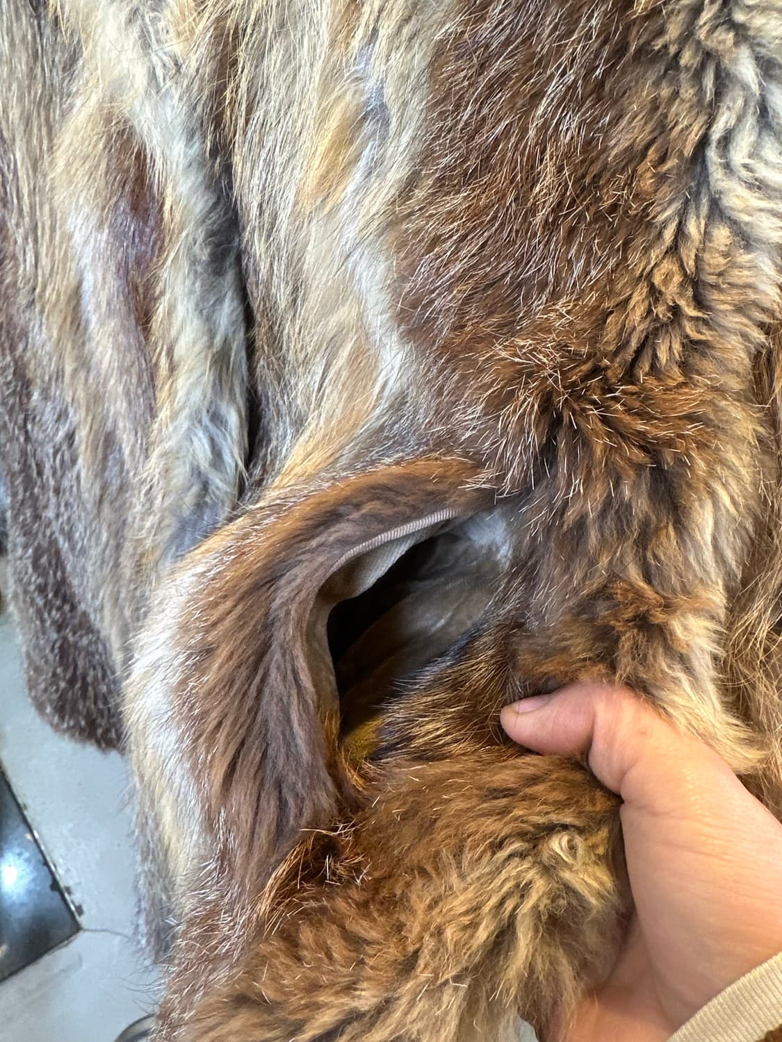 euro 헤비 리얼 퍼 코트 Made in denmark 상품이미지9