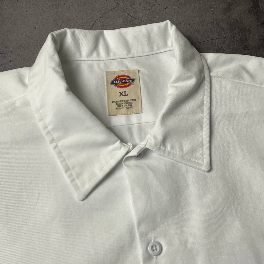 DICKIES 디키즈 빈티지 화이트 플랩포켓 반팔 워크셔츠 A00958 상품이미지2