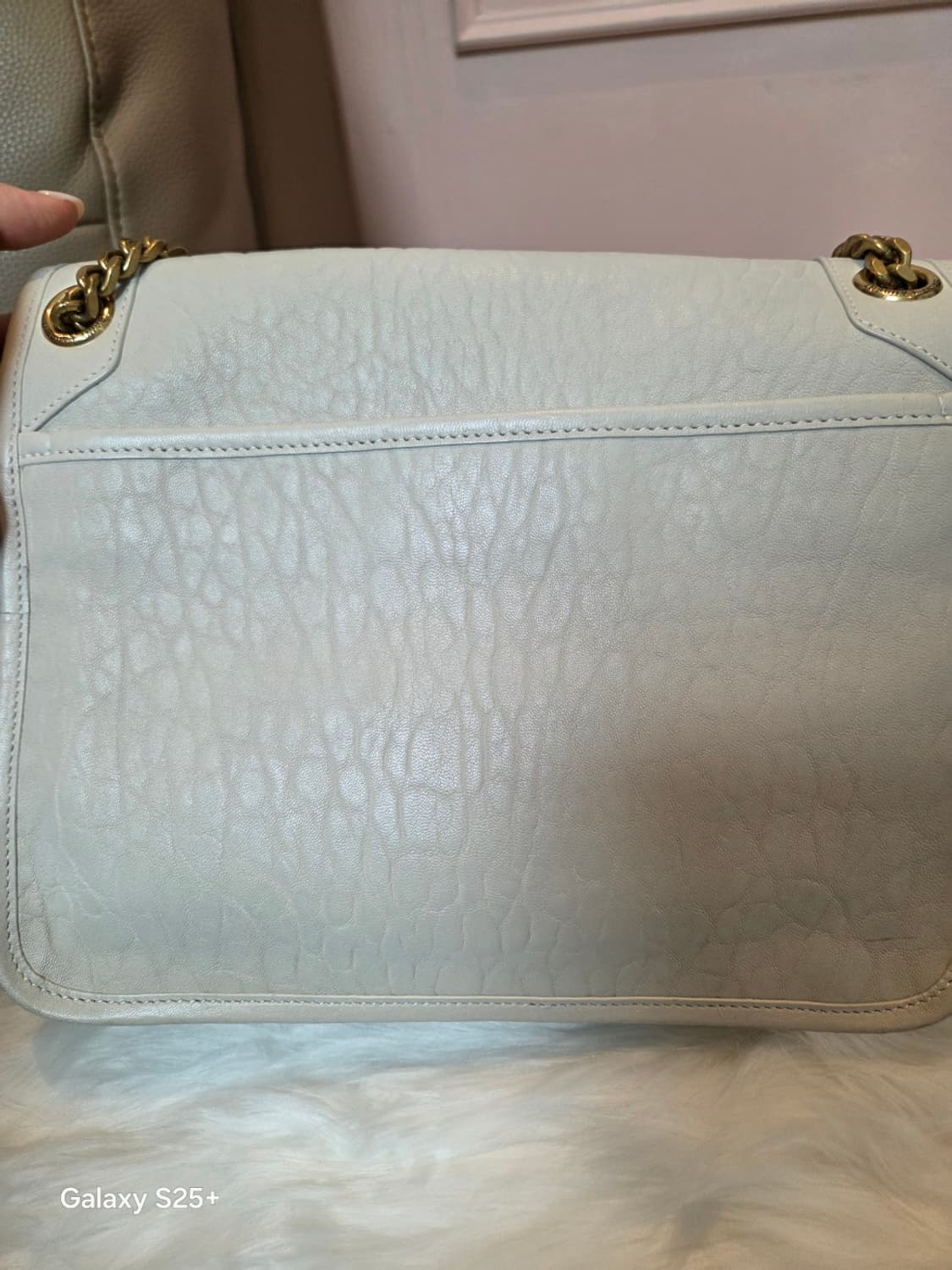 생로랑 아이보리 니키체인 숄더백 상품이미지6