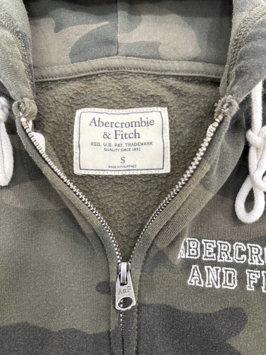 아베크롬비 카모 후드집업 딱붙핏 상품이미지5