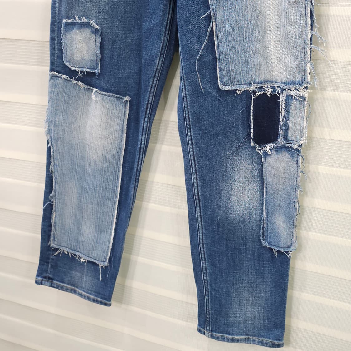 일본 CEPO 패치워크 데님팬츠- 우먼S 상품이미지3