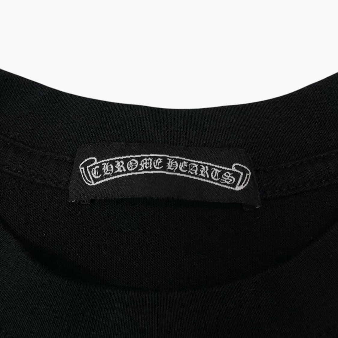 크롬하츠 Chrome Hearts 블랙 홀스슈 로고 반팔 티셔츠 L 상품이미지3