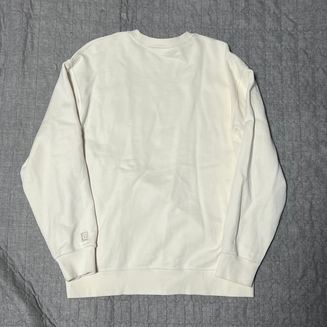 커버낫 C로고 아이보리 맨투맨 L 티셔츠 스웨터 공용  상품이미지3