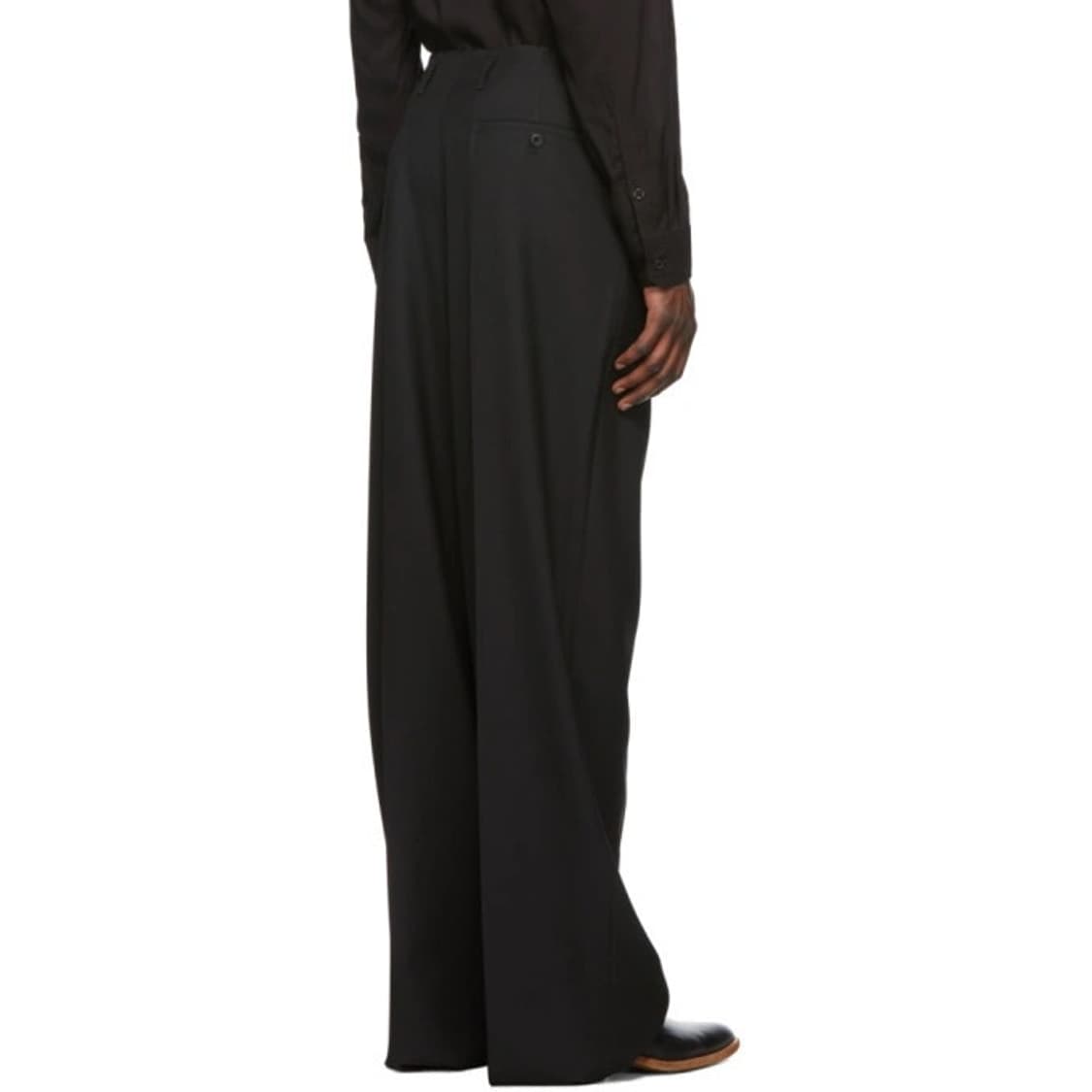 르메르 19FW 와이드 레그 팬츠 블랙 48 상품이미지3