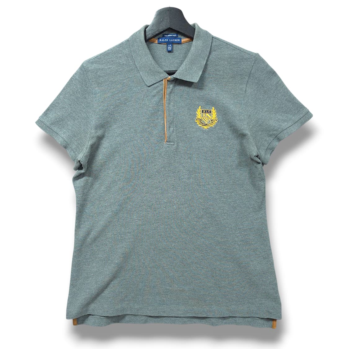 [M~L] 폴로 우먼 그레이 스키니 폴로 자수 PK 반팔 카라티셔츠 상품이미지1